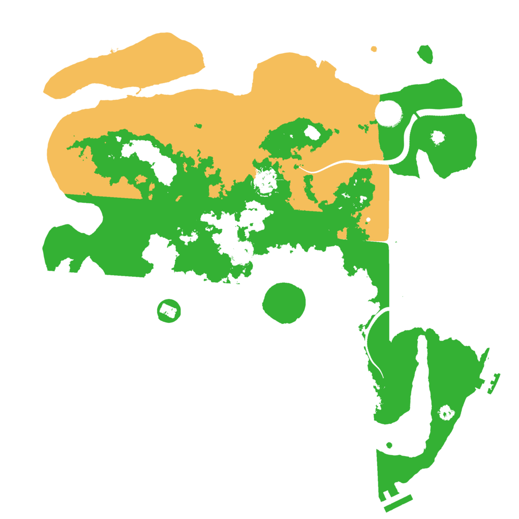 Biome Rust Map: Procedural Map, Size: 3500, Seed: 17910573