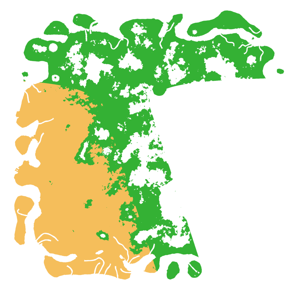 Biome Rust Map: Procedural Map, Size: 6000, Seed: 9701858