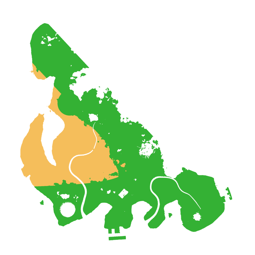 Biome Rust Map: Procedural Map, Size: 3000, Seed: 737372