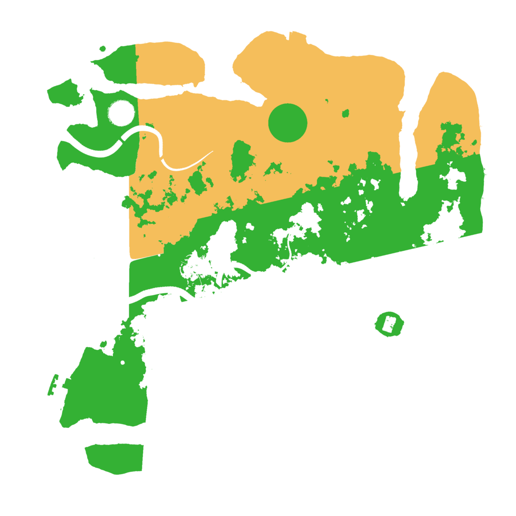 Biome Rust Map: Procedural Map, Size: 3500, Seed: 405105328