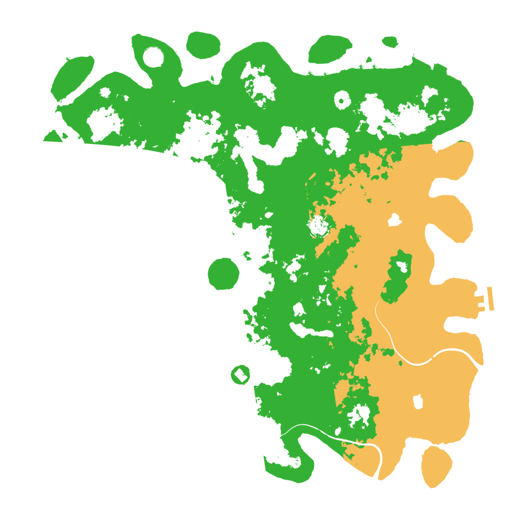 Biome Rust Map: Procedural Map, Size: 4500, Seed: 348038974