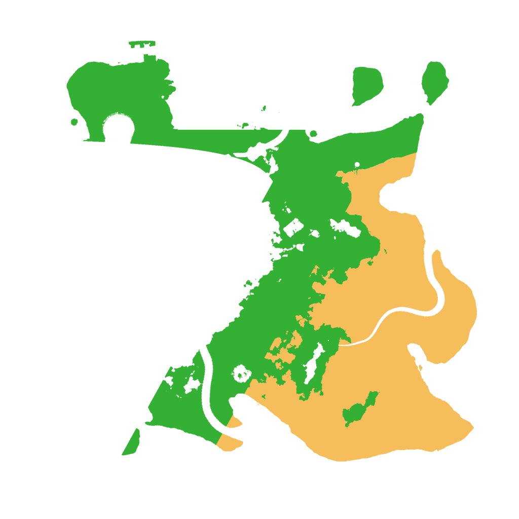 Biome Rust Map: Procedural Map, Size: 3000, Seed: 1241424208