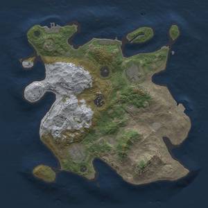 Thumbnail Rust Map: Procedural Map, Size: 3000, Seed: 1241424208, 11 Monuments
