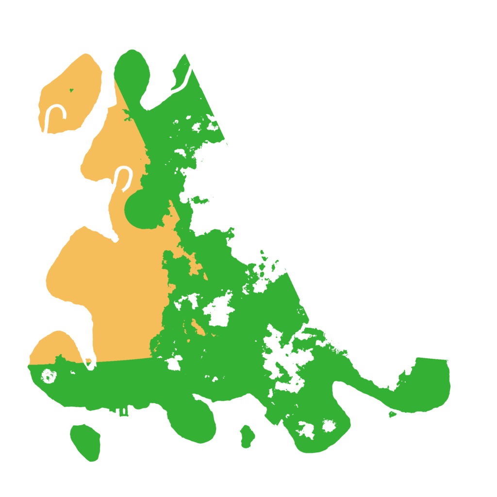 Biome Rust Map: Procedural Map, Size: 3500, Seed: 581137616