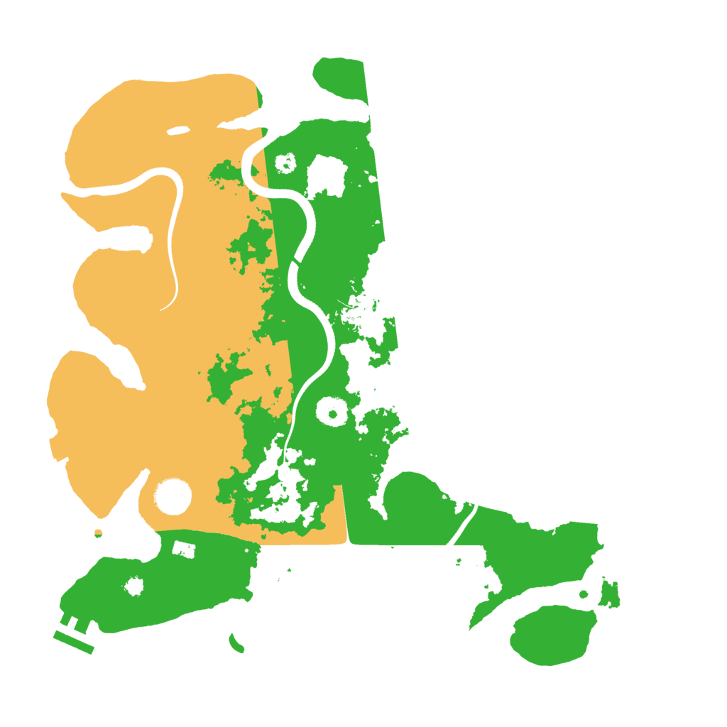 Biome Rust Map: Procedural Map, Size: 3500, Seed: 10653517