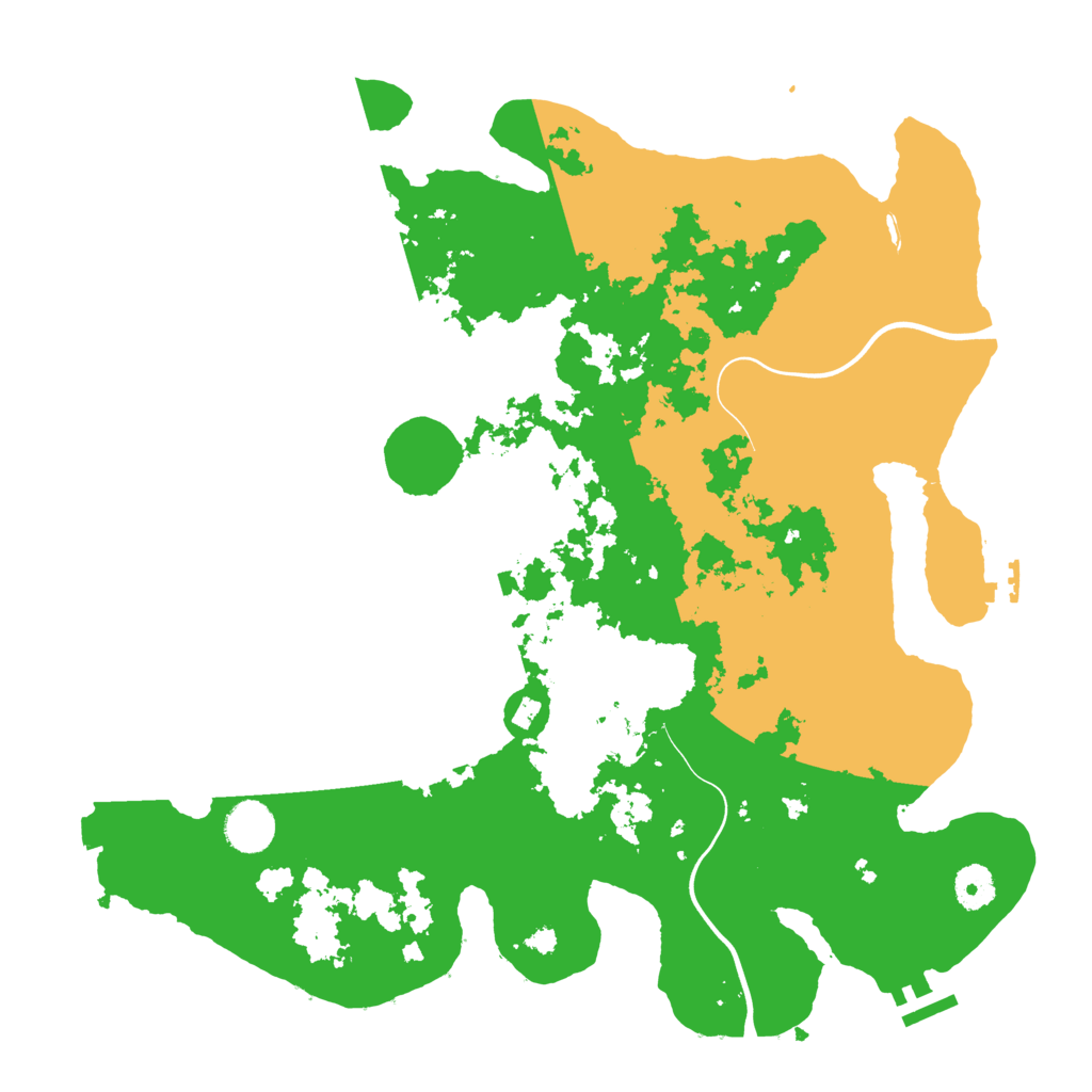 Biome Rust Map: Procedural Map, Size: 3850, Seed: 673193877