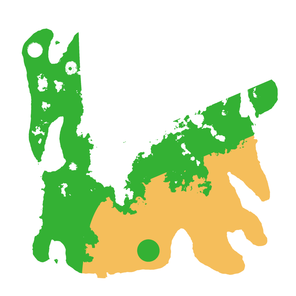 Biome Rust Map: Procedural Map, Size: 3500, Seed: 923596009