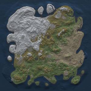 Thumbnail Rust Map: Procedural Map, Size: 4500, Seed: 624990131, 19 Monuments