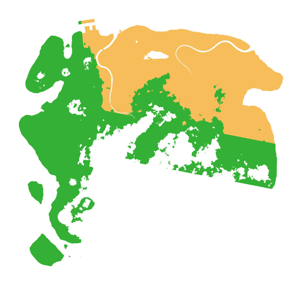 Biome Rust Map: Procedural Map, Size: 3700, Seed: 29764255
