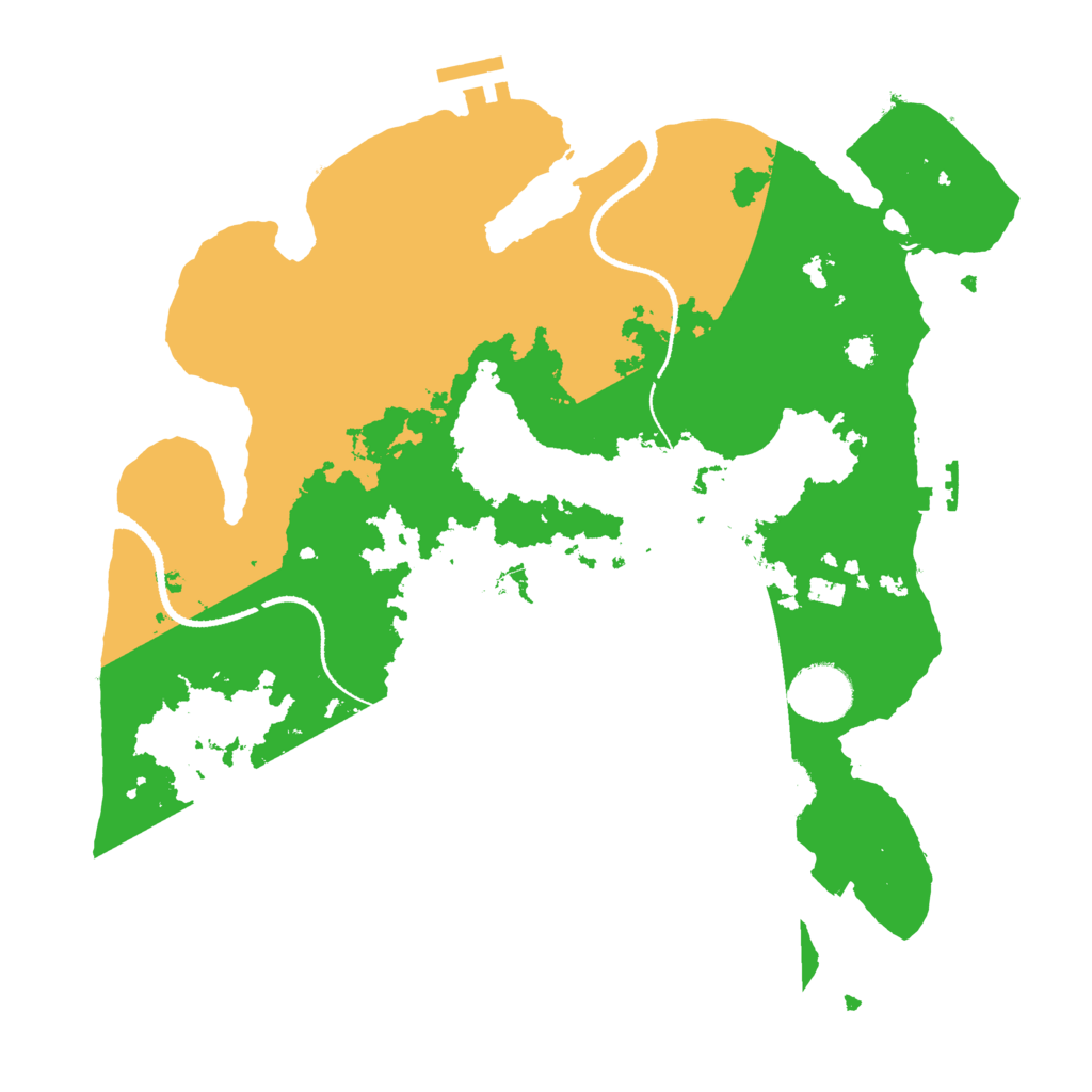 Biome Rust Map: Procedural Map, Size: 3300, Seed: 233272106