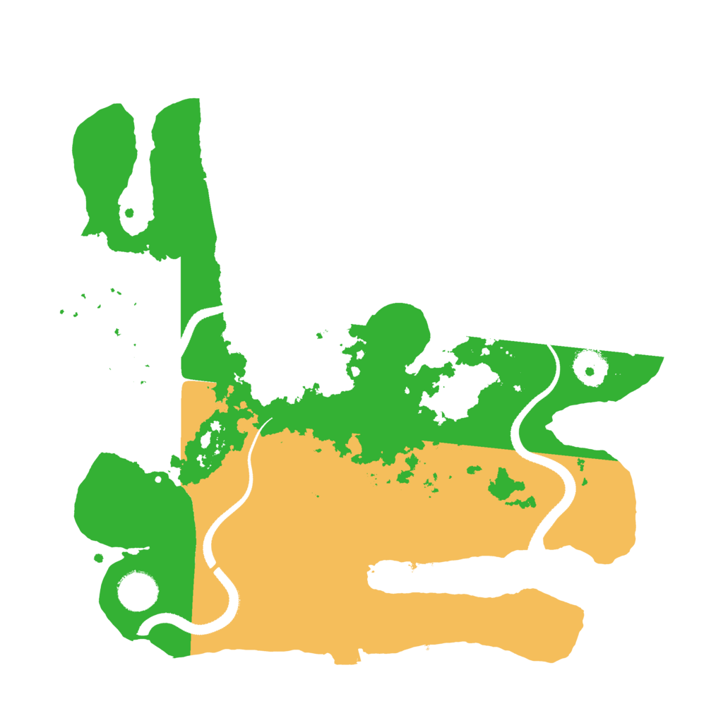 Biome Rust Map: Procedural Map, Size: 3200, Seed: 1021937771