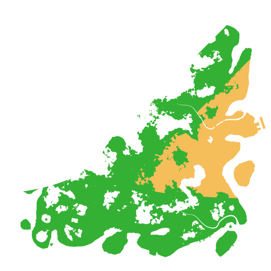 Biome Rust Map: Procedural Map, Size: 4500, Seed: 97501