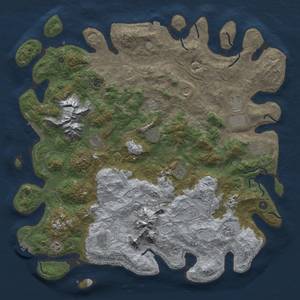 Thumbnail Rust Map: Procedural Map, Size: 5000, Seed: 1644658357, 19 Monuments