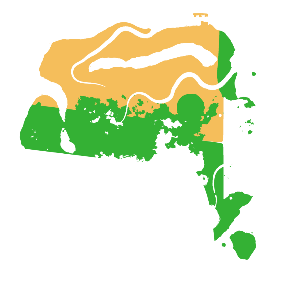 Biome Rust Map: Procedural Map, Size: 3000, Seed: 27132