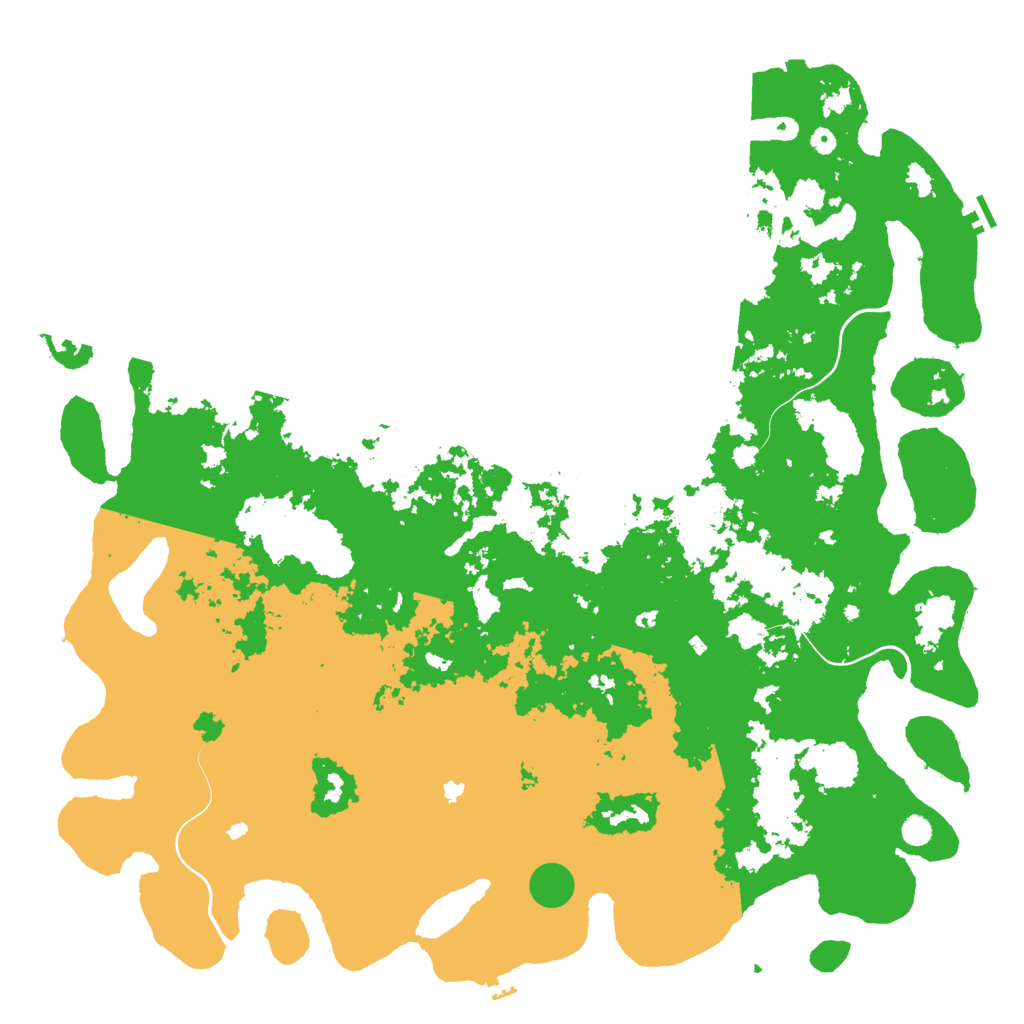Biome Rust Map: Procedural Map, Size: 6000, Seed: 105647580