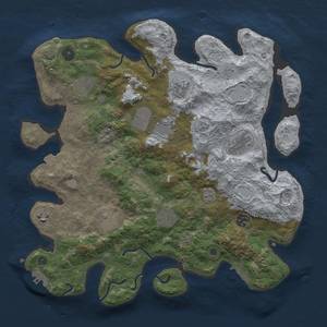 Thumbnail Rust Map: Procedural Map, Size: 3750, Seed: 1959386346, 17 Monuments