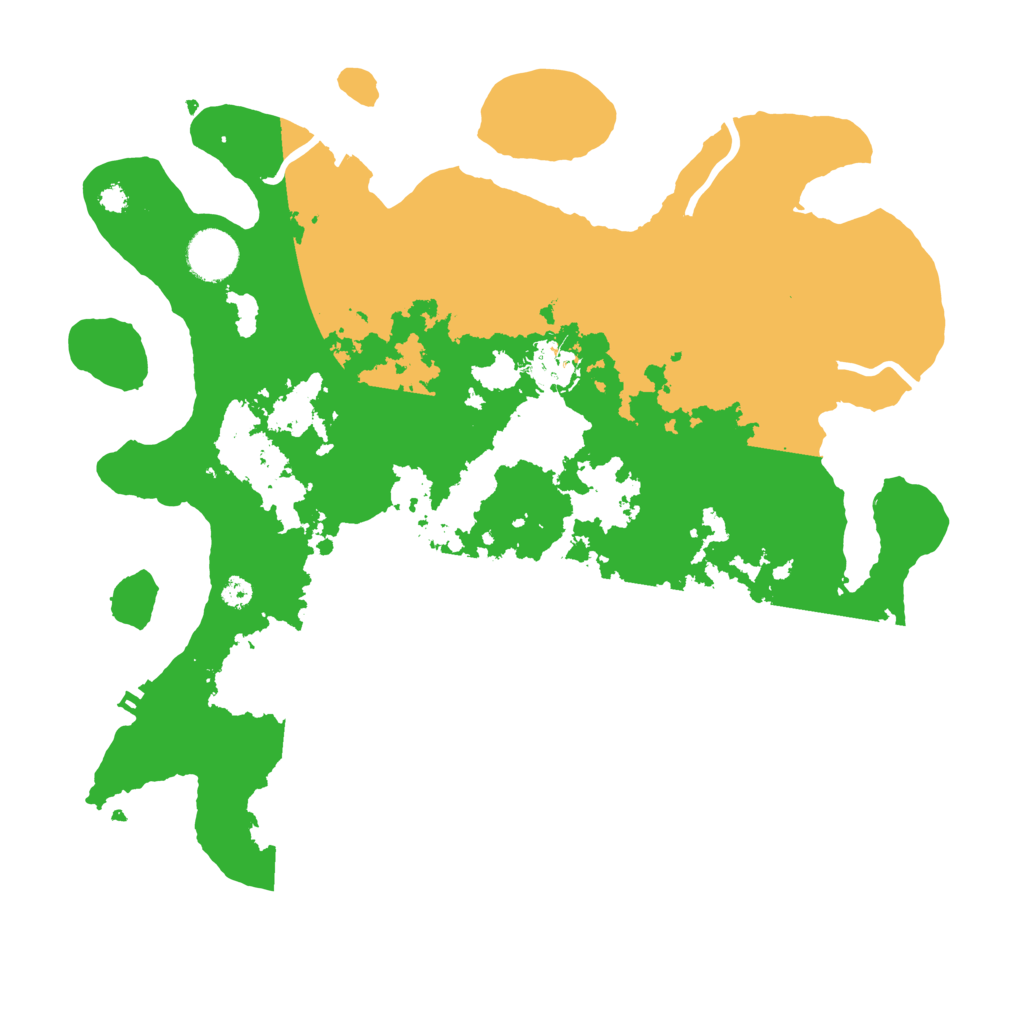 Biome Rust Map: Procedural Map, Size: 3500, Seed: 2154245