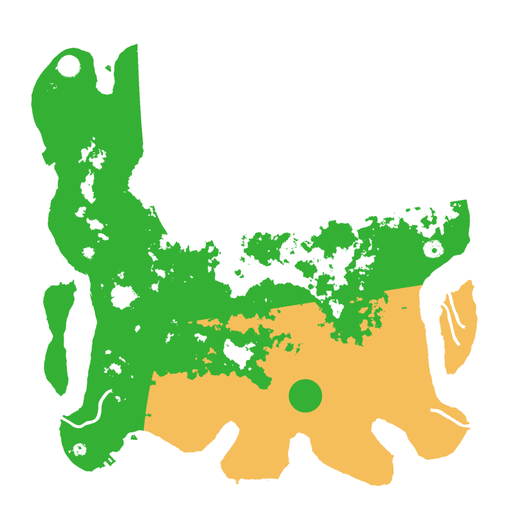 Biome Rust Map: Procedural Map, Size: 4100, Seed: 45464