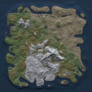 Thumbnail Rust Map: Procedural Map, Size: 5000, Seed: 1445634, 19 Monuments