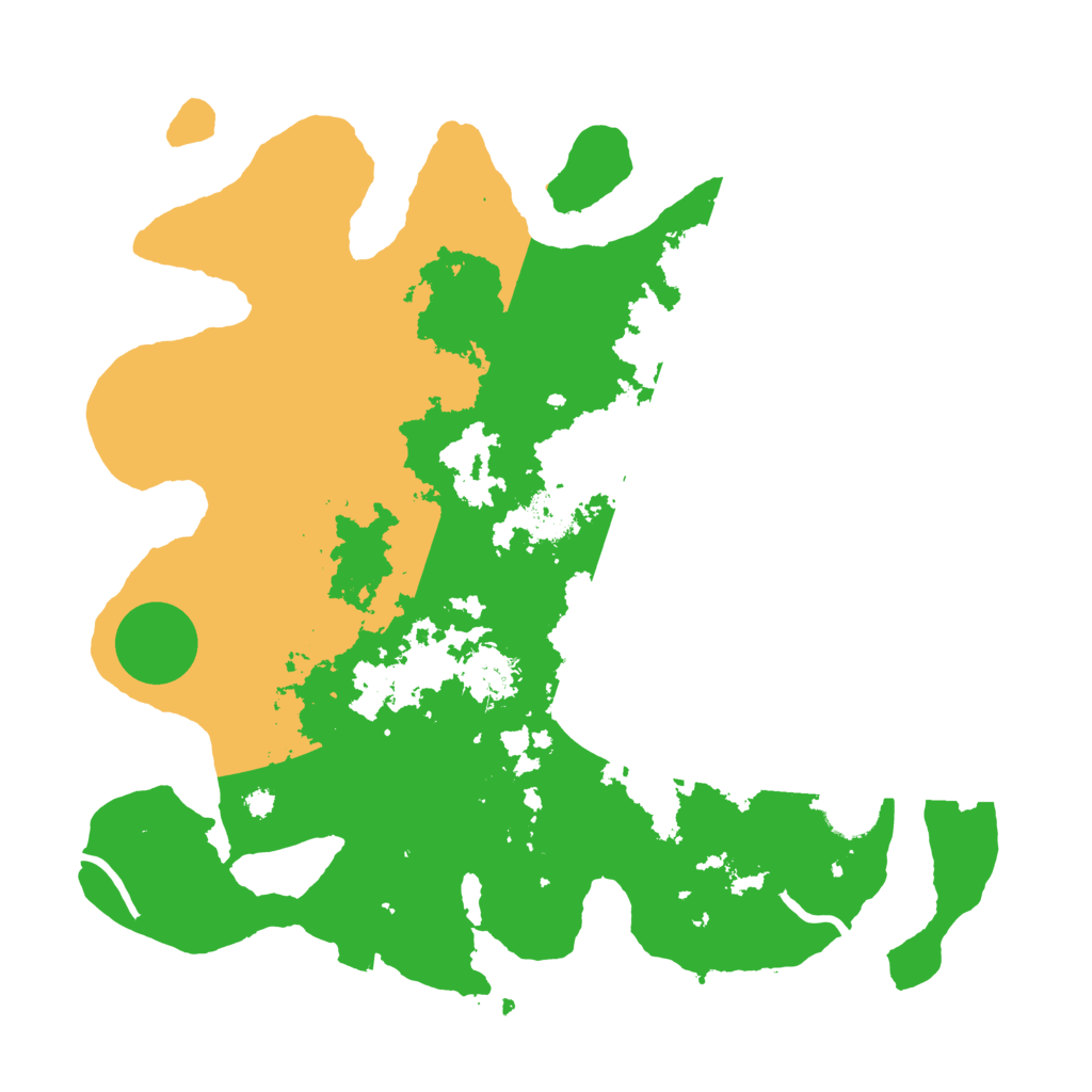 Biome Rust Map: Procedural Map, Size: 3500, Seed: 62872143