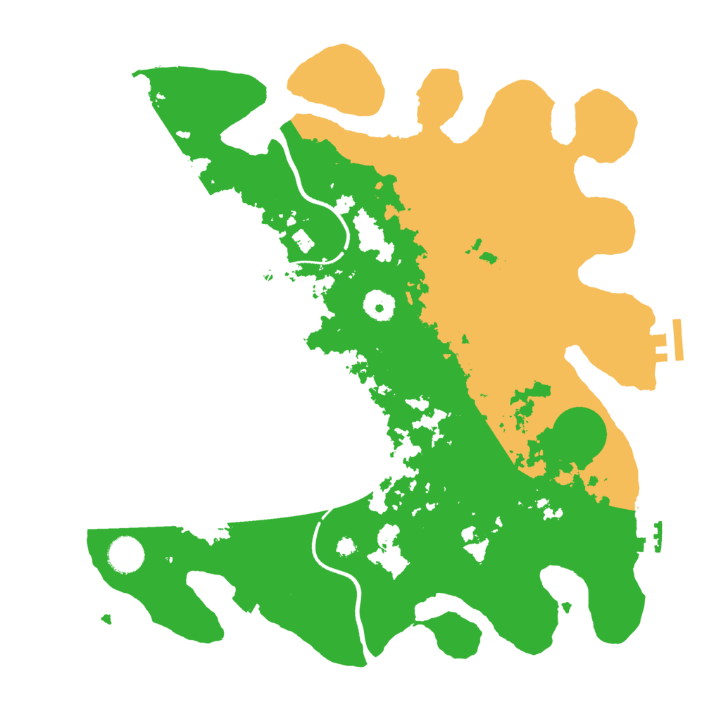 Biome Rust Map: Procedural Map, Size: 3500, Seed: 174585456