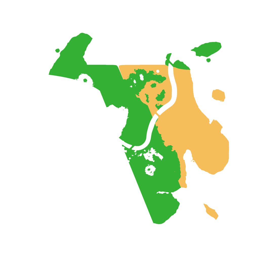 Biome Rust Map: Procedural Map, Size: 2500, Seed: 478255942