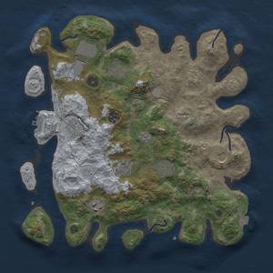 Thumbnail Rust Map: Procedural Map, Size: 3600, Seed: 52424, 17 Monuments