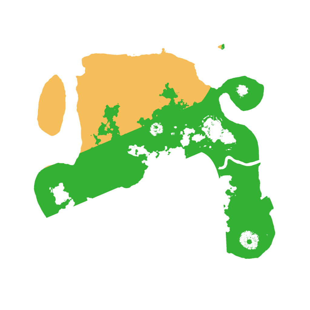Biome Rust Map: Procedural Map, Size: 2500, Seed: 74585623