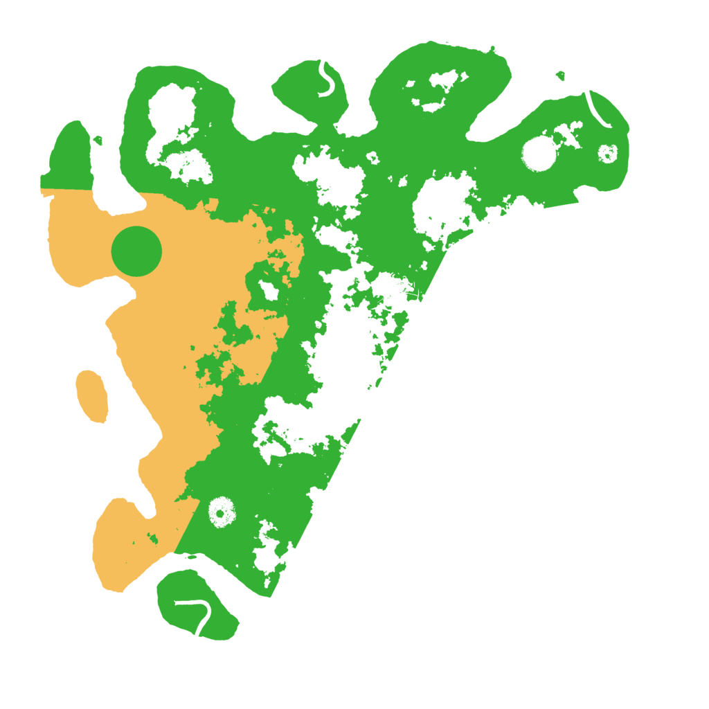 Biome Rust Map: Procedural Map, Size: 3700, Seed: 19471822