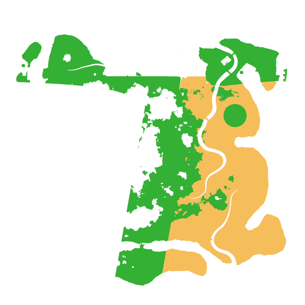 Biome Rust Map: Procedural Map, Size: 3500, Seed: 522723300