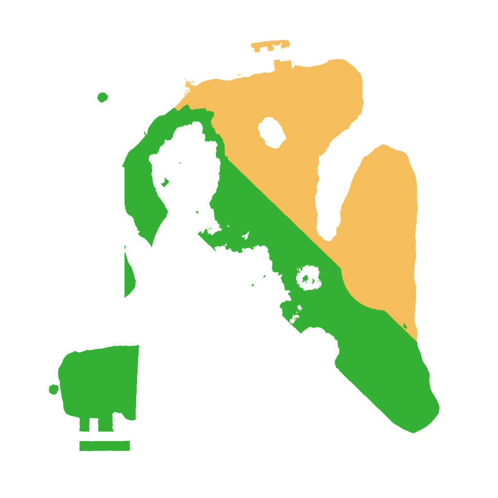 Biome Rust Map: Procedural Map, Size: 2000, Seed: 1165