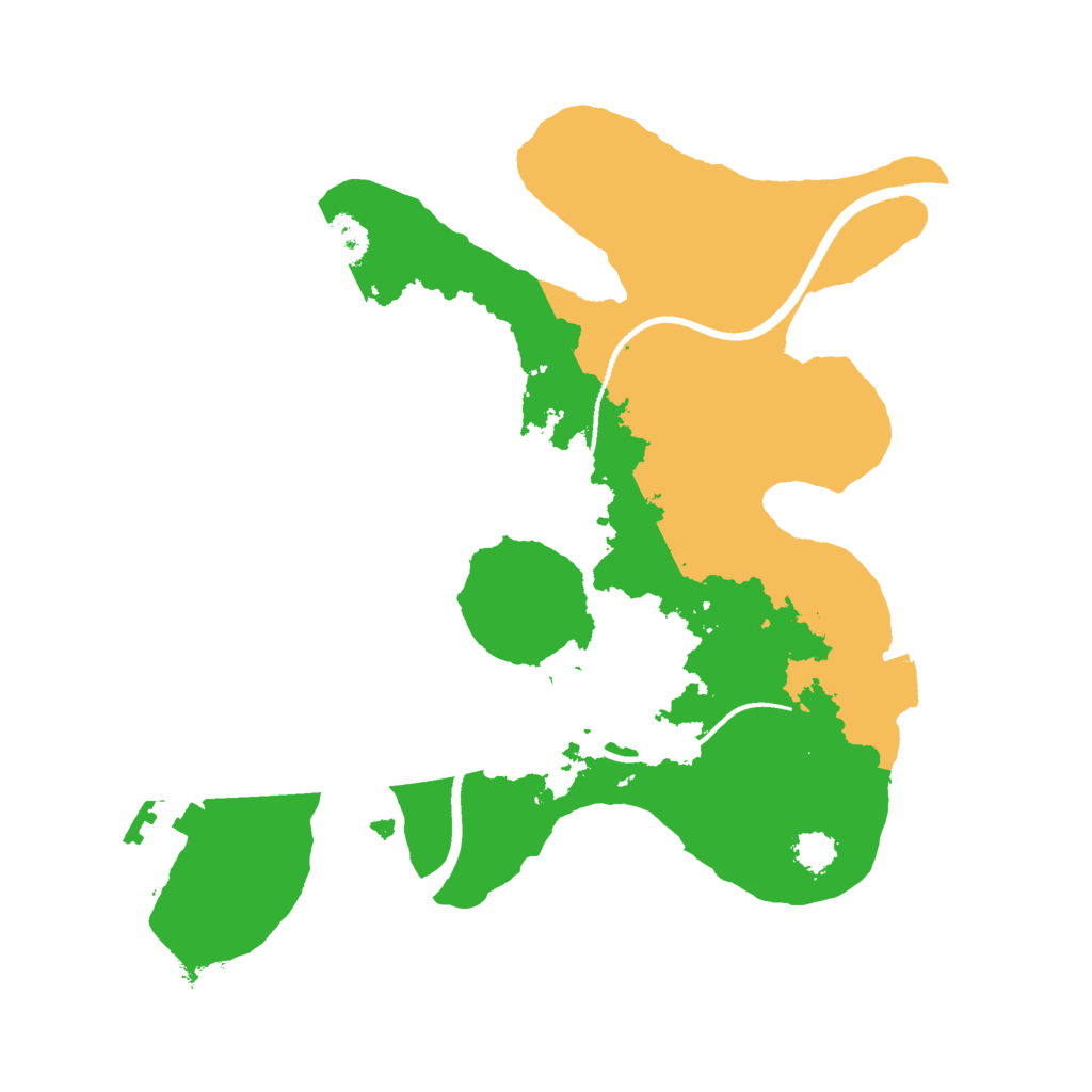 Biome Rust Map: Procedural Map, Size: 2400, Seed: 2087384720