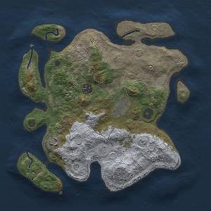 Thumbnail Rust Map: Procedural Map, Size: 3000, Seed: 43454632, 10 Monuments