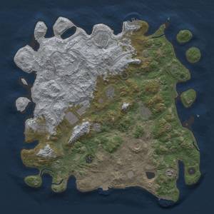 Thumbnail Rust Map: Procedural Map, Size: 4250, Seed: 2050631562, 18 Monuments