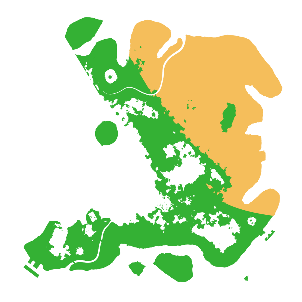 Biome Rust Map: Procedural Map, Size: 3500, Seed: 40276073