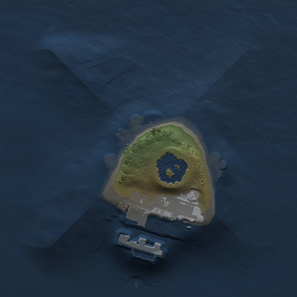 Rust Map: Procedural Map, Size: 1000, Seed: 45647371, 2 Monuments