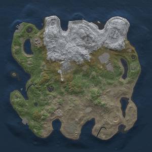 Thumbnail Rust Map: Procedural Map, Size: 3500, Seed: 1357331492, 16 Monuments