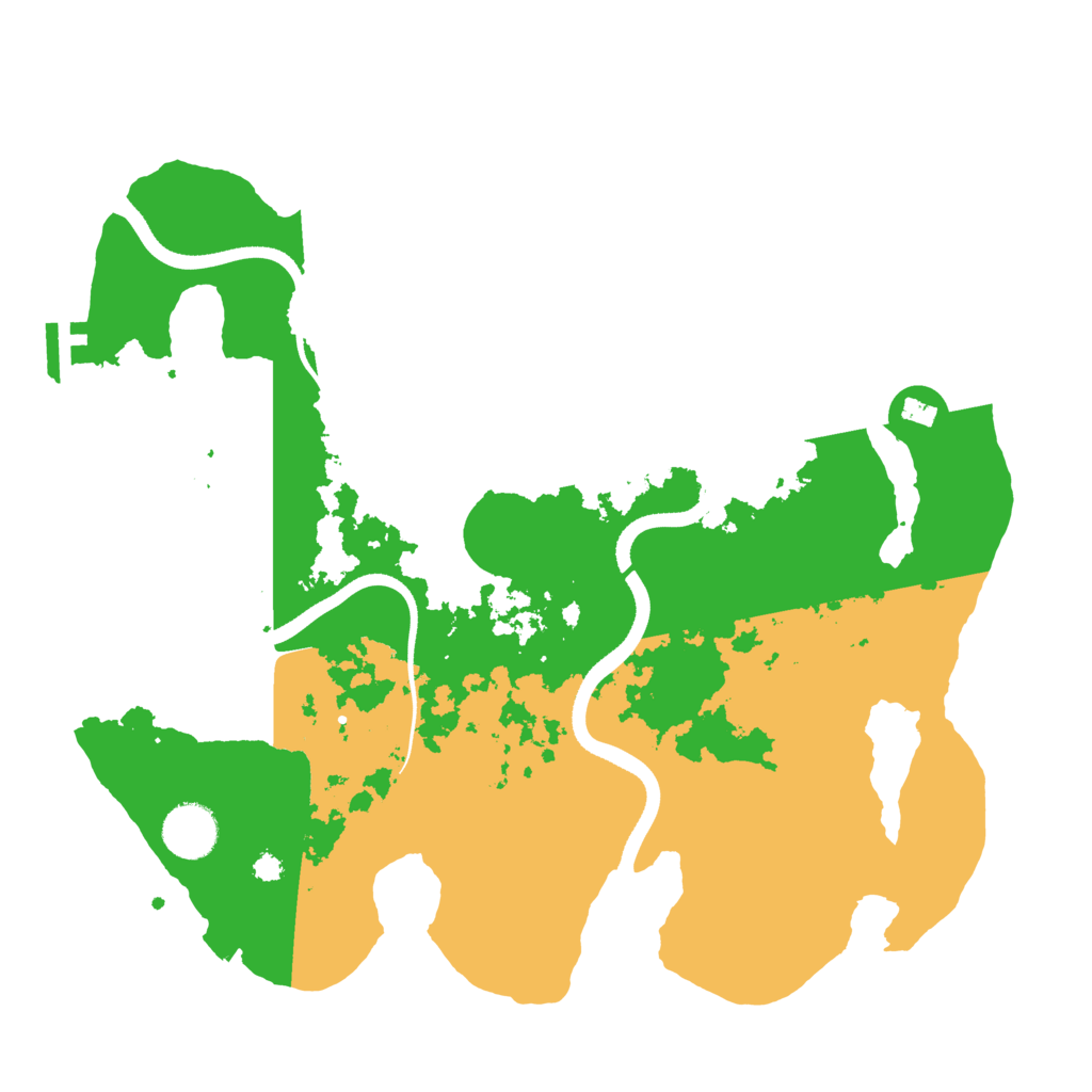 Biome Rust Map: Procedural Map, Size: 3500, Seed: 1357331492