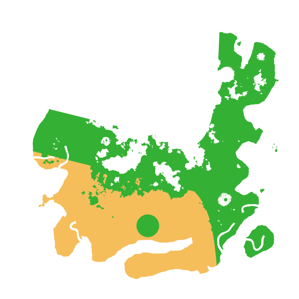 Biome Rust Map: Procedural Map, Size: 3500, Seed: 697796637