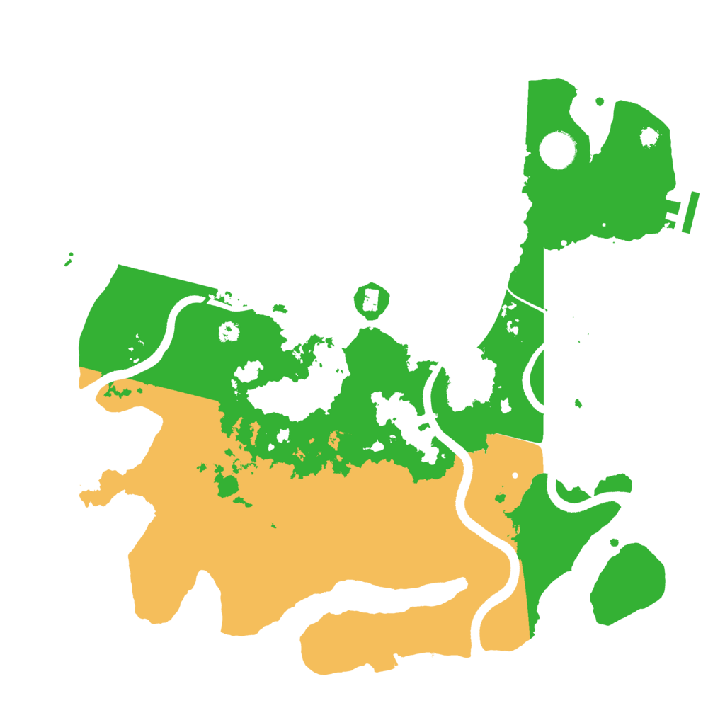 Biome Rust Map: Procedural Map, Size: 3500, Seed: 697796637