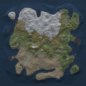 Thumbnail Rust Map: Procedural Map, Size: 3500, Seed: 697796637, 15 Monuments