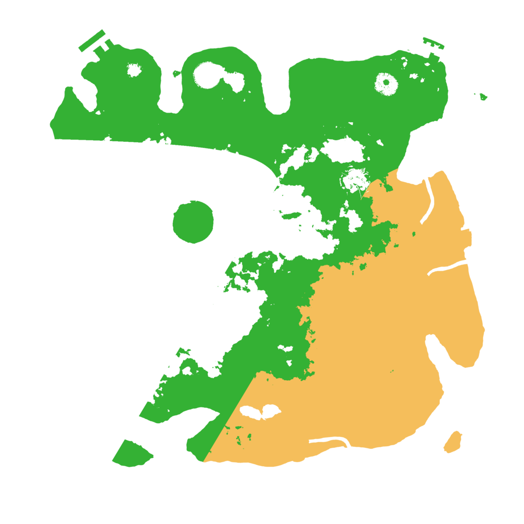 Biome Rust Map: Procedural Map, Size: 3500, Seed: 1418