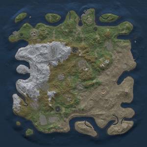 Thumbnail Rust Map: Procedural Map, Size: 4000, Seed: 167469379, 19 Monuments