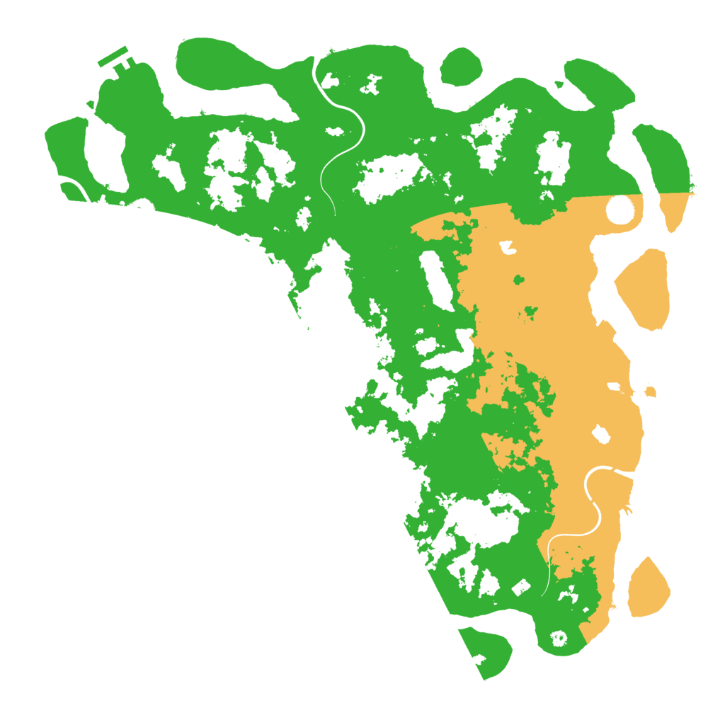 Biome Rust Map: Procedural Map, Size: 4500, Seed: 354002813