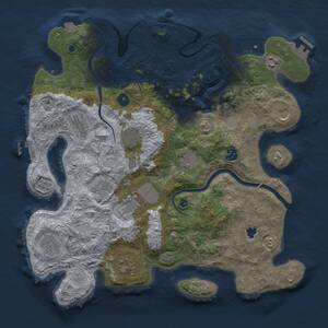 Thumbnail Rust Map: Procedural Map, Size: 4000, Seed: 210044, 17 Monuments