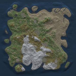 Thumbnail Rust Map: Procedural Map, Size: 4250, Seed: 75815152, 18 Monuments