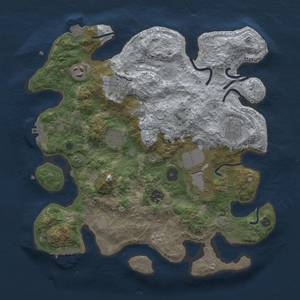 Thumbnail Rust Map: Procedural Map, Size: 3500, Seed: 1596075481, 15 Monuments