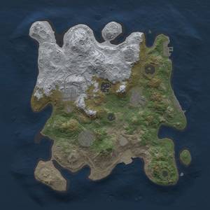 Thumbnail Rust Map: Procedural Map, Size: 3000, Seed: 1933402083, 12 Monuments