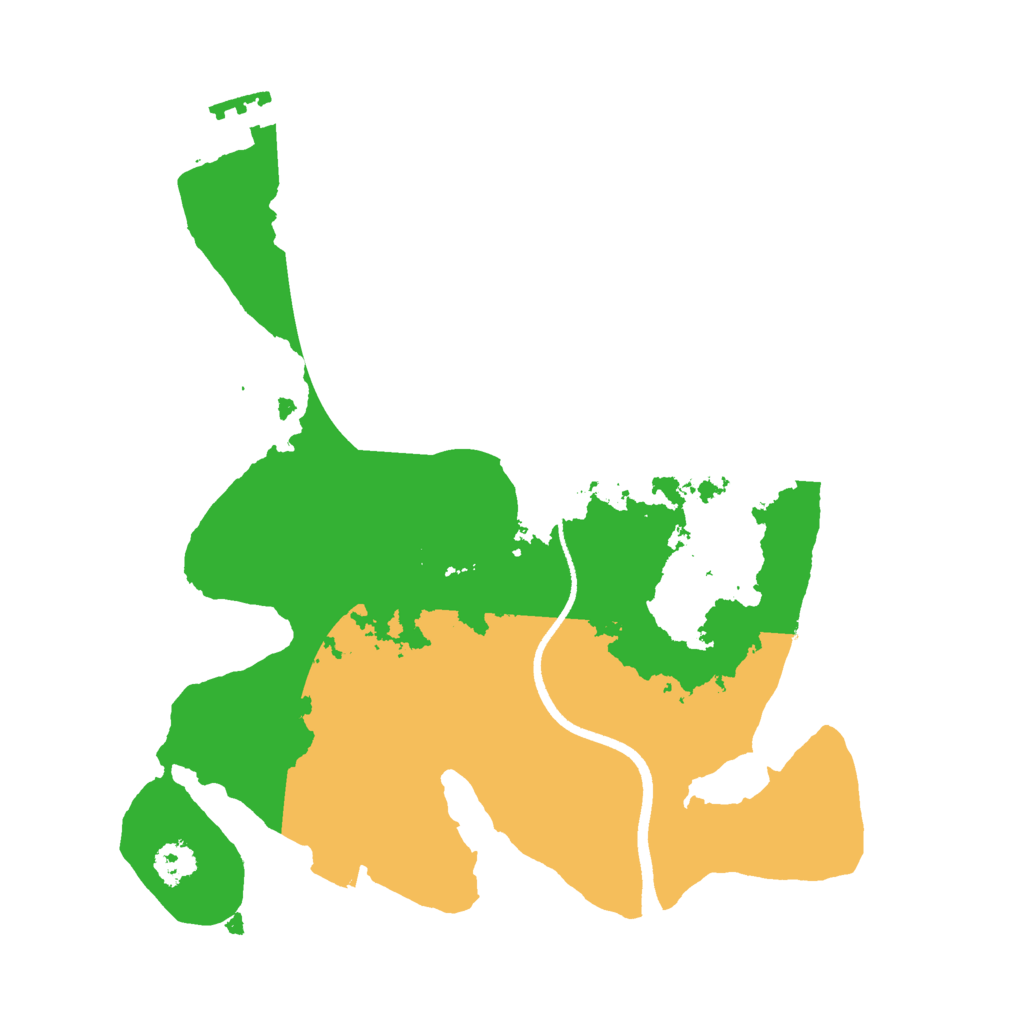 Biome Rust Map: Procedural Map, Size: 2500, Seed: 80532