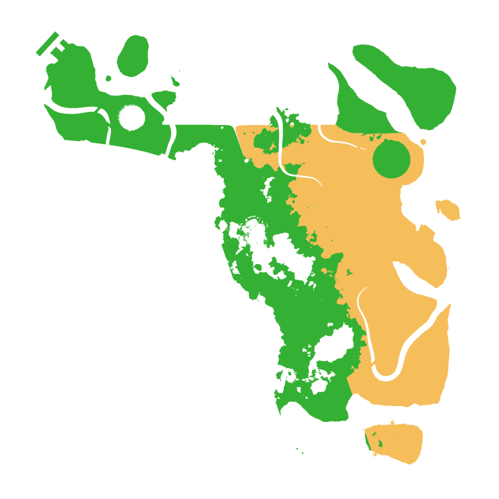 Biome Rust Map: Procedural Map, Size: 3500, Seed: 20240524